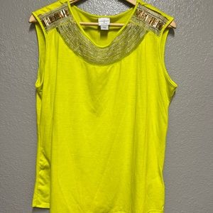 Jaclyn Smith Embellished Top